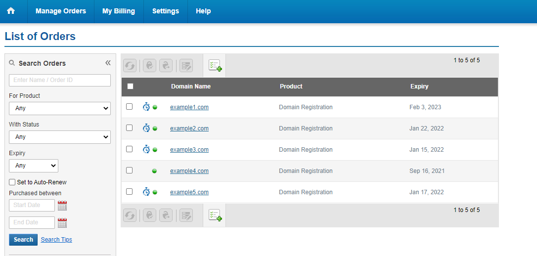 bigrock-domain-listed