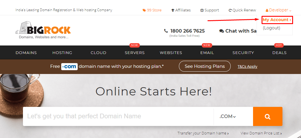 bigrock-myaccount